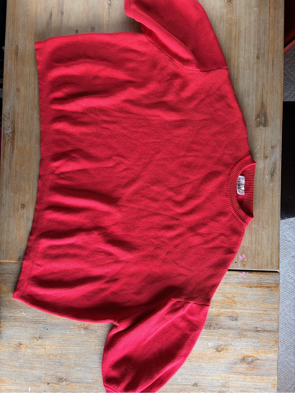 Kate Hewko puff sleeve overized sweater
